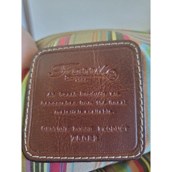 Fossil Purse Belize Ring Satchel Orange Beachy Shoulder strap 78083 NWT - Picture 2 of 16